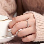 Twisted Infinity 925 Silver Eternity Ring for Her