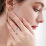 Moss Agate and Birthstone Sterling Silver Ring