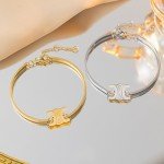 Elegant 18k Gold Plated Women's Bangle Bracelet