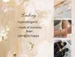 Elegant 18k Gold Plated Women's Bangle Bracelet
