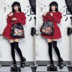 Gothic Punk Multi-Purpose Enamel Pin Backpack