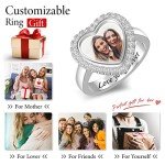 Custom Photo Engraved Signet Ring for Women