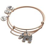Elephant Charm Expandable Bangle by Alex and Ani