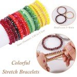 Colorful Surfer Stretch Bracelet Set - 70 Pcs