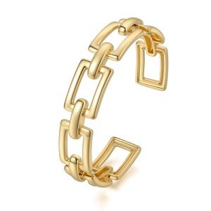 Adjustable Gold Cuff Bracelet for Women
