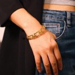 Adjustable Gold Cuff Bracelet for Women