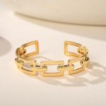 Adjustable Gold Cuff Bracelet for Women