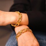 Adjustable Gold Cuff Bracelet for Women