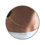 Adjustable Gold Tube Chain Choker Necklace