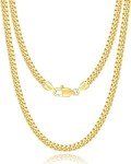 Italian 18k Gold Plated Cuban Link Necklace