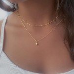 Adjustable Gold Tube Chain Choker Necklace