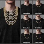 Italian 18k Gold Plated Cuban Link Necklace