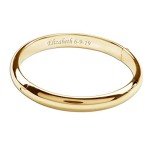 Engraved 14K Gold-Plated Children's Bangle Bracelet