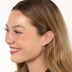 Lab Grown Diamond Huggie Ear Cuff Earring