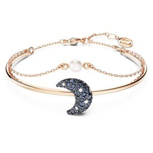 Swarovski Multicolored Moon Bangle in Rose Gold