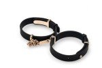 Black Silicone and Rose Gold ID Cuff Bracelet