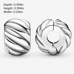 PANDORA Feathered Clip Charm for Moments Bracelets