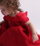 Engraved 14K Gold-Plated Children's Bangle Bracelet