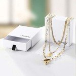 Vintage Gold Coin Pendant Necklace for Women