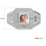 Personalized 925 Sterling Silver Photo Rings