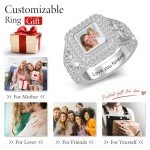Personalized 925 Sterling Silver Photo Rings