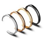 Zuo Bao Stainless Steel Hair Tie Bracelet Set