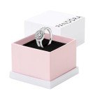 PANDORA Sparkling Double Halo Stackable Ring - Size 8.5