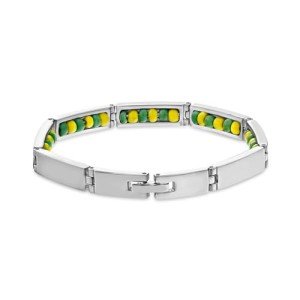 Green & Yellow Beaded Babalawo Orula Bracelet