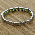 Green & Yellow Beaded Babalawo Orula Bracelet
