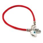 Evil Eye Charm Bracelet with Hamsa Protection