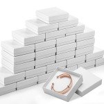 60 Pcs White Jewelry Gift Boxes, 3.5 Inch