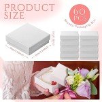60 Pcs White Jewelry Gift Boxes, 3.5 Inch