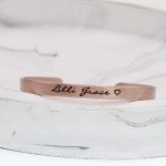 Personalized Copper Cuff Bracelet with Custom Message