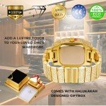 Men’s Moissanite Diamond Gold Watch - 18K Plated