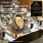 Men’s Moissanite Diamond Gold Watch - 18K Plated