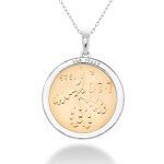 Italian 20-Lira Coin Sterling Silver Pendant Necklace