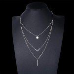 S925 Sterling Silver Triple Layer Choker Necklace