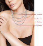 Miabella 925 Sterling Silver 4mm Chain Necklace
