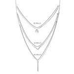 S925 Sterling Silver Triple Layer Choker Necklace