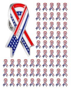 100 American Flag Lapel Pins for Veterans