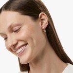 Puffed Heart Hoop Earrings in Gold & Silver