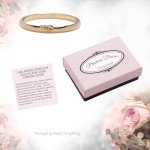 Engraved 14K Gold-Plated Children's Bangle Bracelet