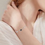 Elegant Black Onyx Beaded Bracelet with Silver 925