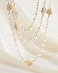 Chic 8MM Simulated Shell Pearl Layered Necklace