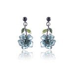 Vintage Boho Blue Floral Jewelry Set for Women