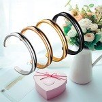 Zuo Bao Stainless Steel Hair Tie Bracelet Set