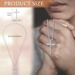 48 Pcs Silver Cross Necklaces – Perfect Gifts for Men