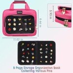 Pink Enamel Pin Display Book for Collectibles