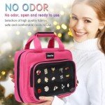 Pink Enamel Pin Display Book for Collectibles