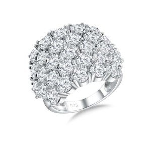 15.8 Carat CZ Statement Wide Band Ring